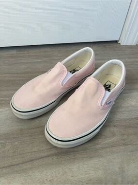 Vans Pink Slip-On Canvas Sneakers